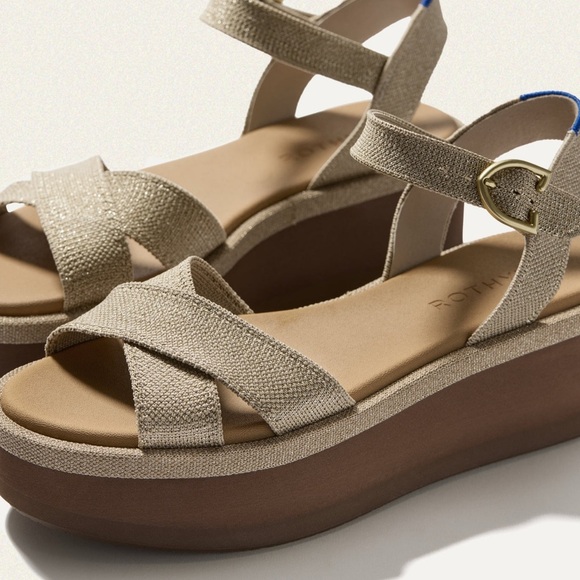 |NWOT| Rothy’s The Criss–Cross Lightweight Wedge Sandal - Picture 5 of 11